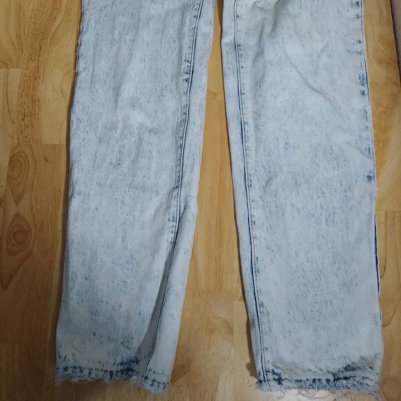 Vintage 90s Levi's 501 Button Fly Acid Wash Denim Jeans 9 - Picture 5 of 7
